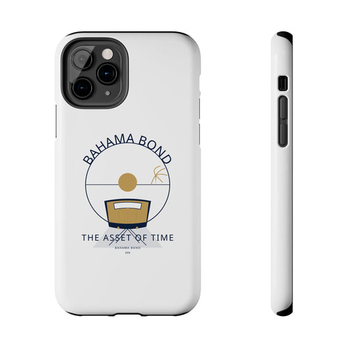 Bahama Bond Tough Phone Case — "The Asset of Time" Minimal Coastal Phone Cover