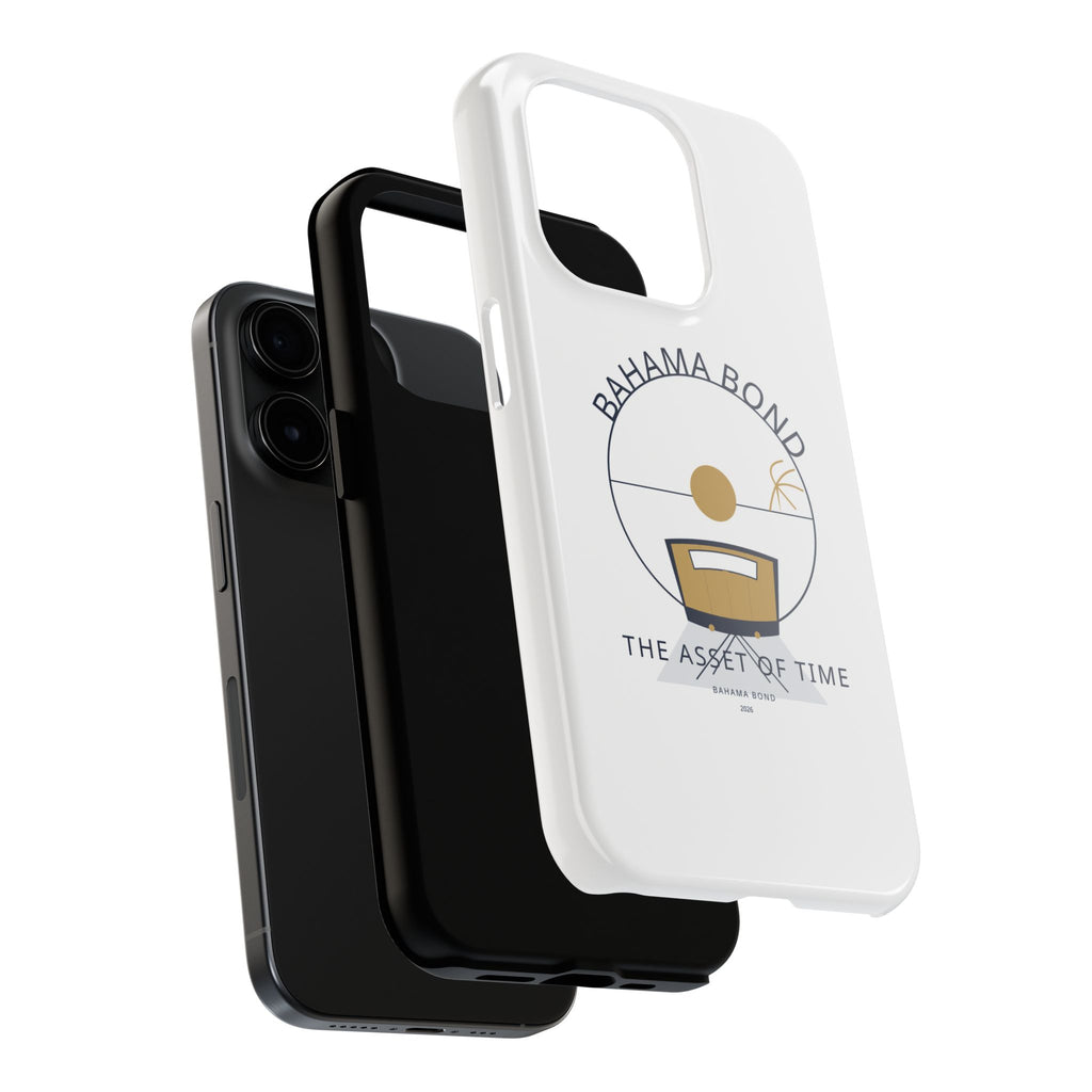 Bahama Bond Tough Phone Case — "The Asset of Time" Minimal Coastal Phone Cover