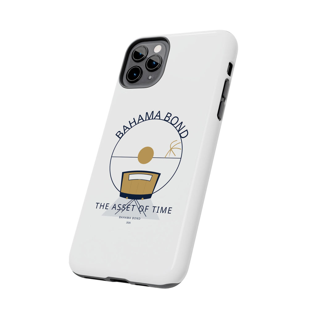 Bahama Bond Tough Phone Case — "The Asset of Time" Minimal Coastal Phone Cover