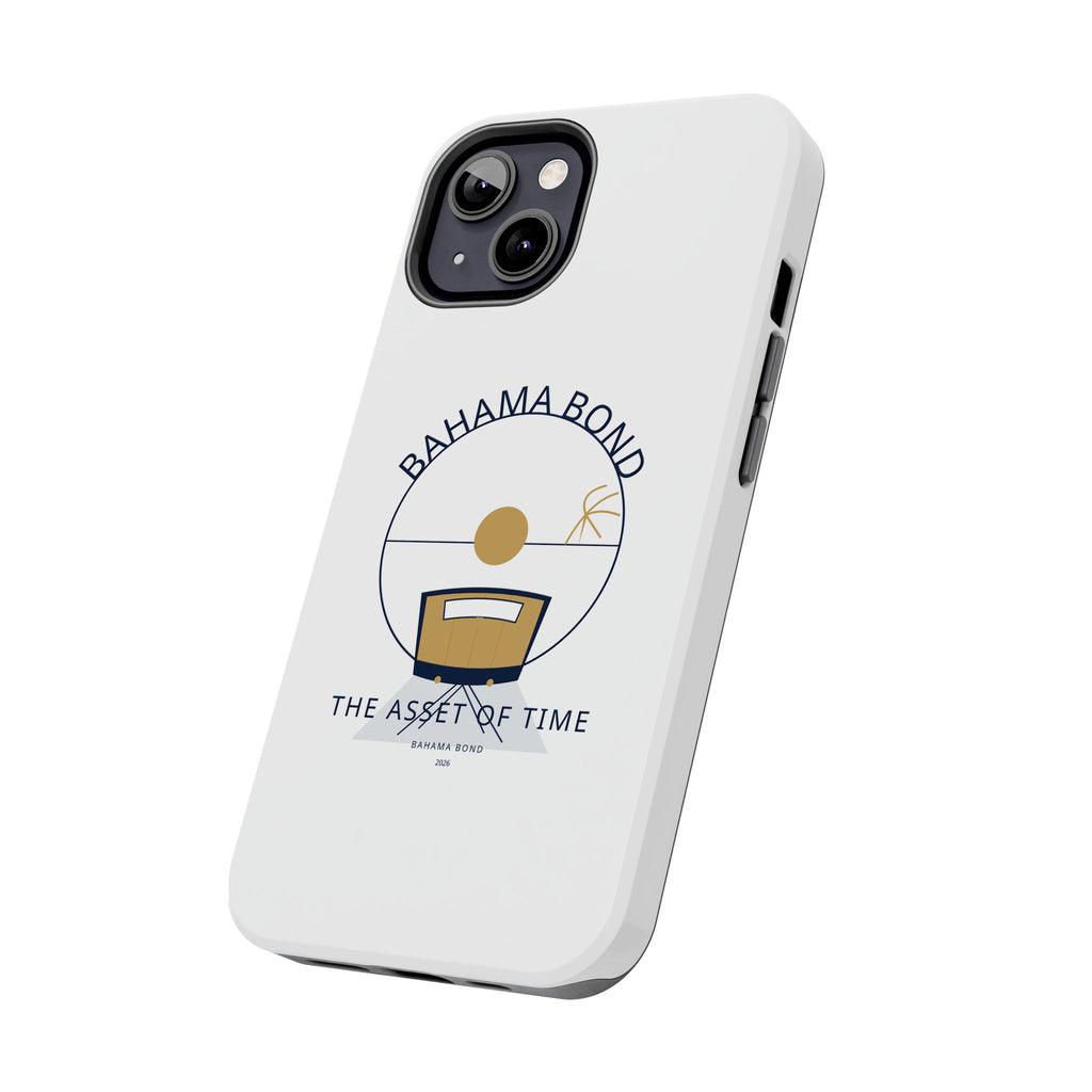 Bahama Bond Tough Phone Case — "The Asset of Time" Minimal Coastal Phone Cover