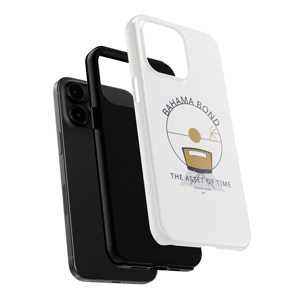 Bahama Bond Tough Phone Case — "The Asset of Time" Minimal Coastal Phone Cover