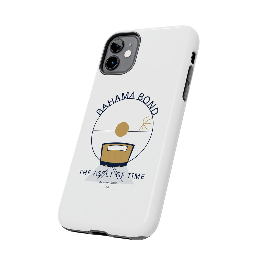 Bahama Bond Tough Phone Case — "The Asset of Time" Minimal Coastal Phone Cover