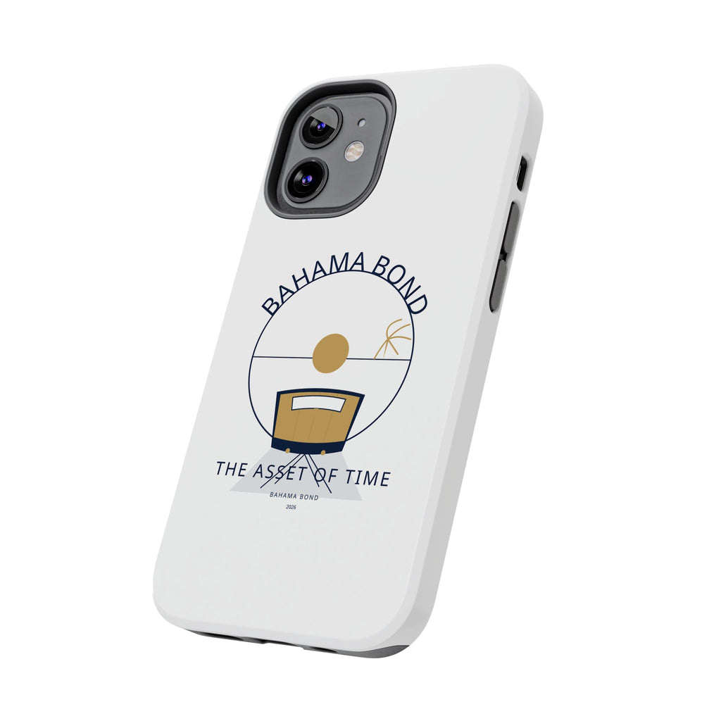 Bahama Bond Tough Phone Case — "The Asset of Time" Minimal Coastal Phone Cover
