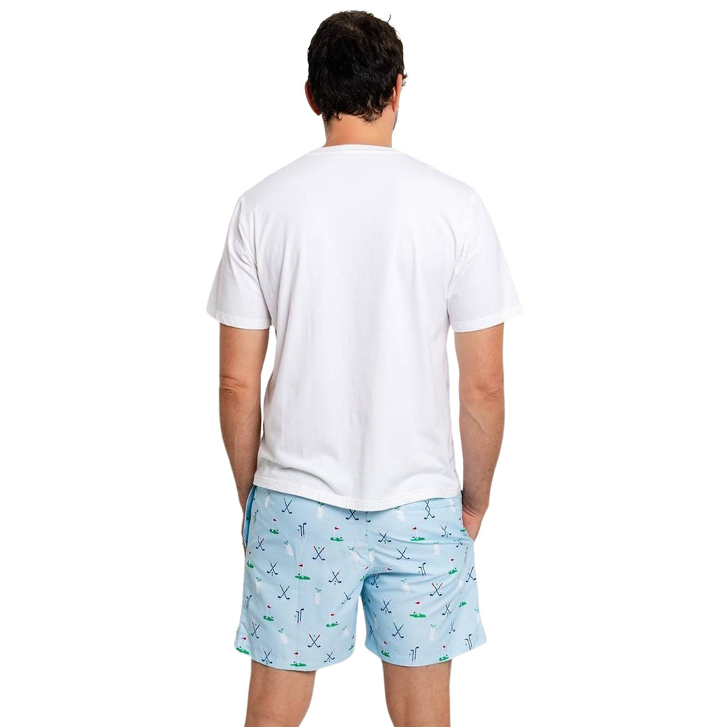 Men's Golf Blue Swim Shorts