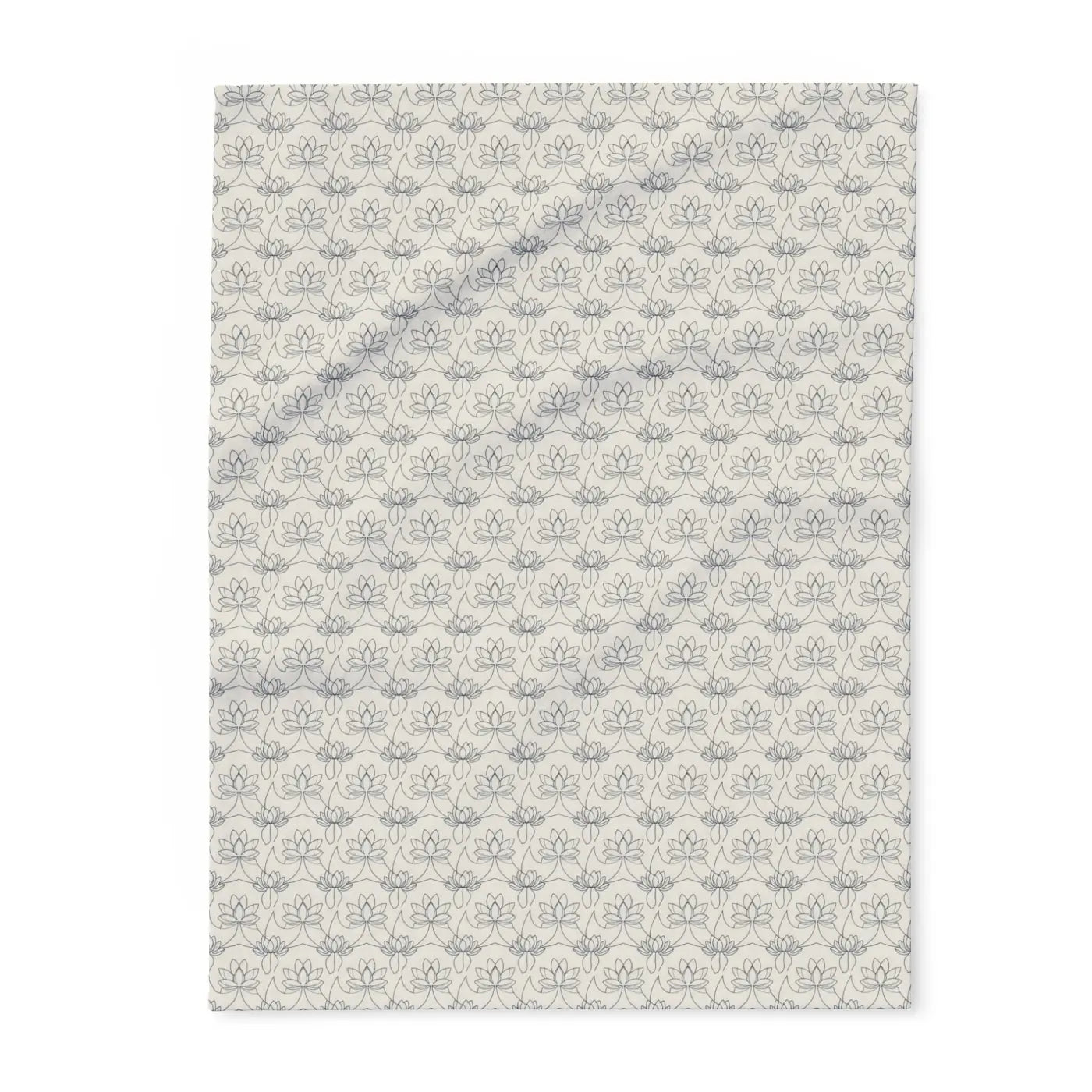 Arctic Fleece Blanket Cozy Lotus Pattern - Dipaliz
