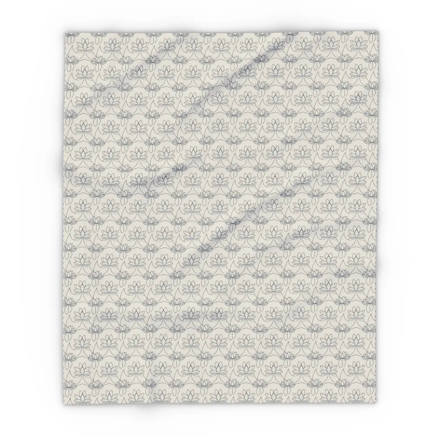Arctic Fleece Blanket Cozy Lotus Pattern - Dipaliz