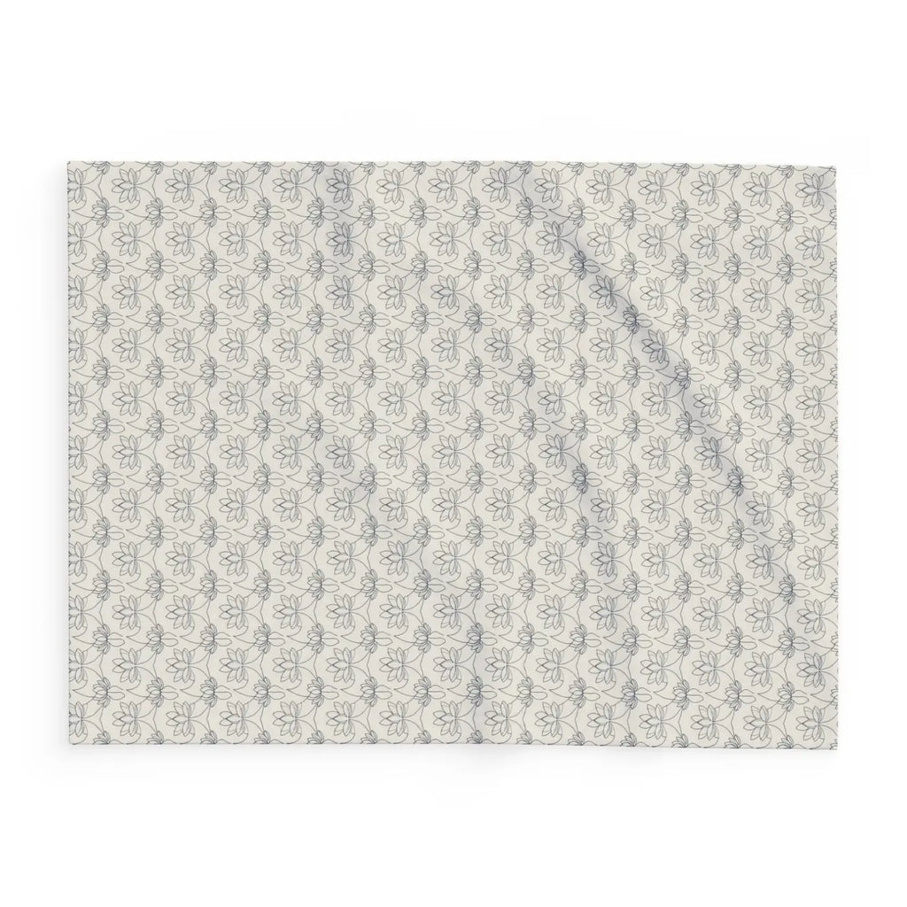 Arctic Fleece Blanket Cozy Lotus Pattern - Dipaliz