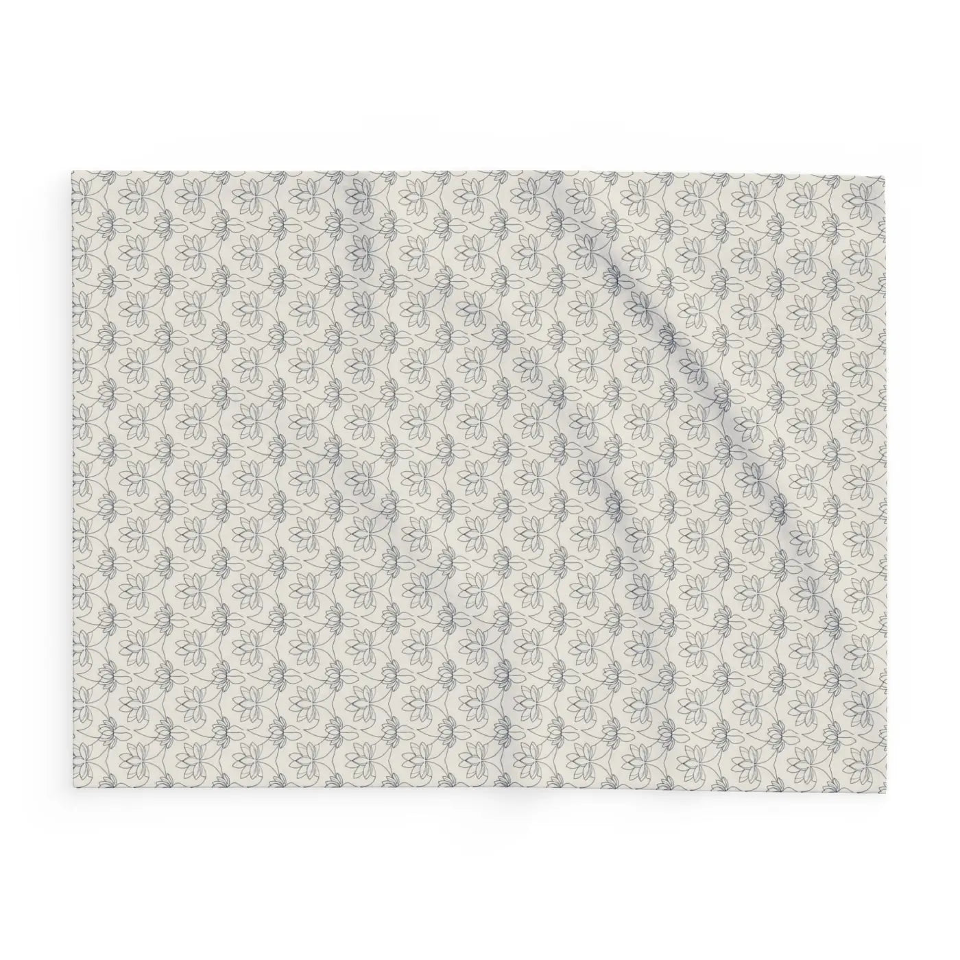 Arctic Fleece Blanket Cozy Lotus Pattern - Dipaliz