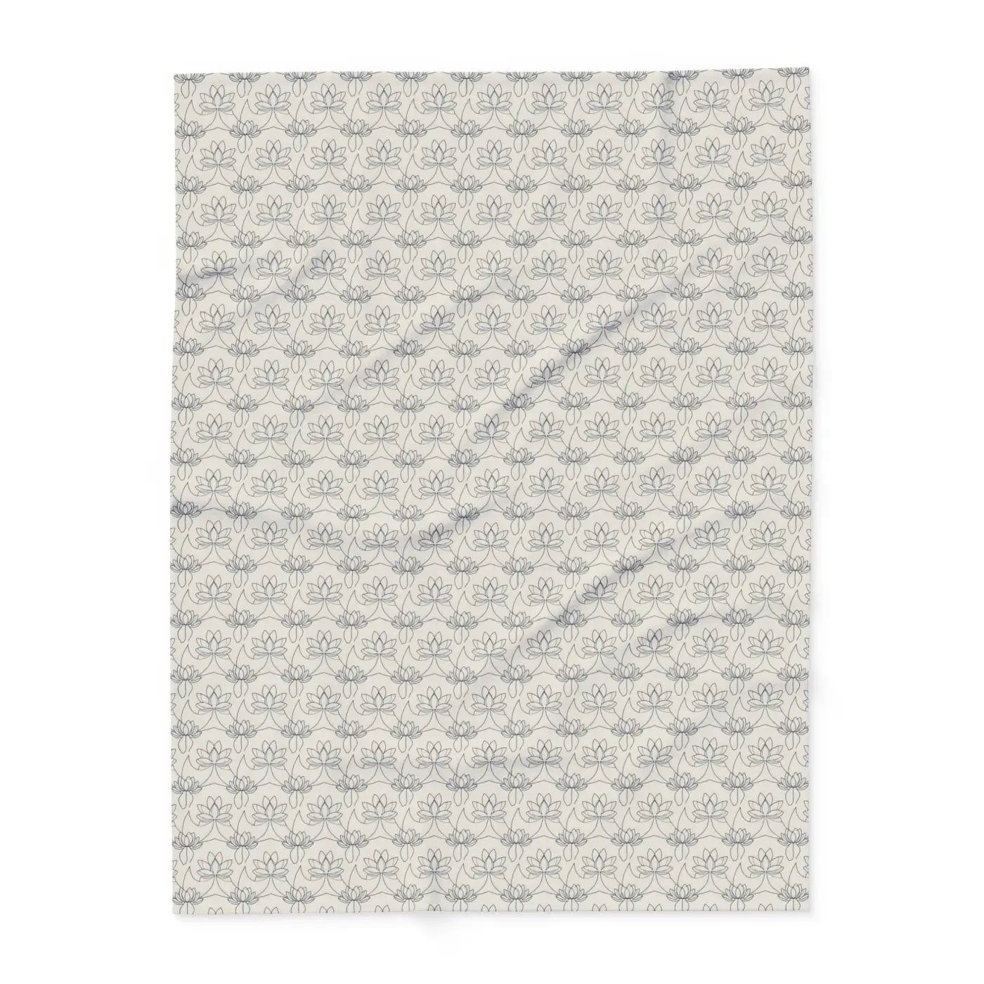 Arctic Fleece Blanket Cozy Lotus Pattern - Dipaliz