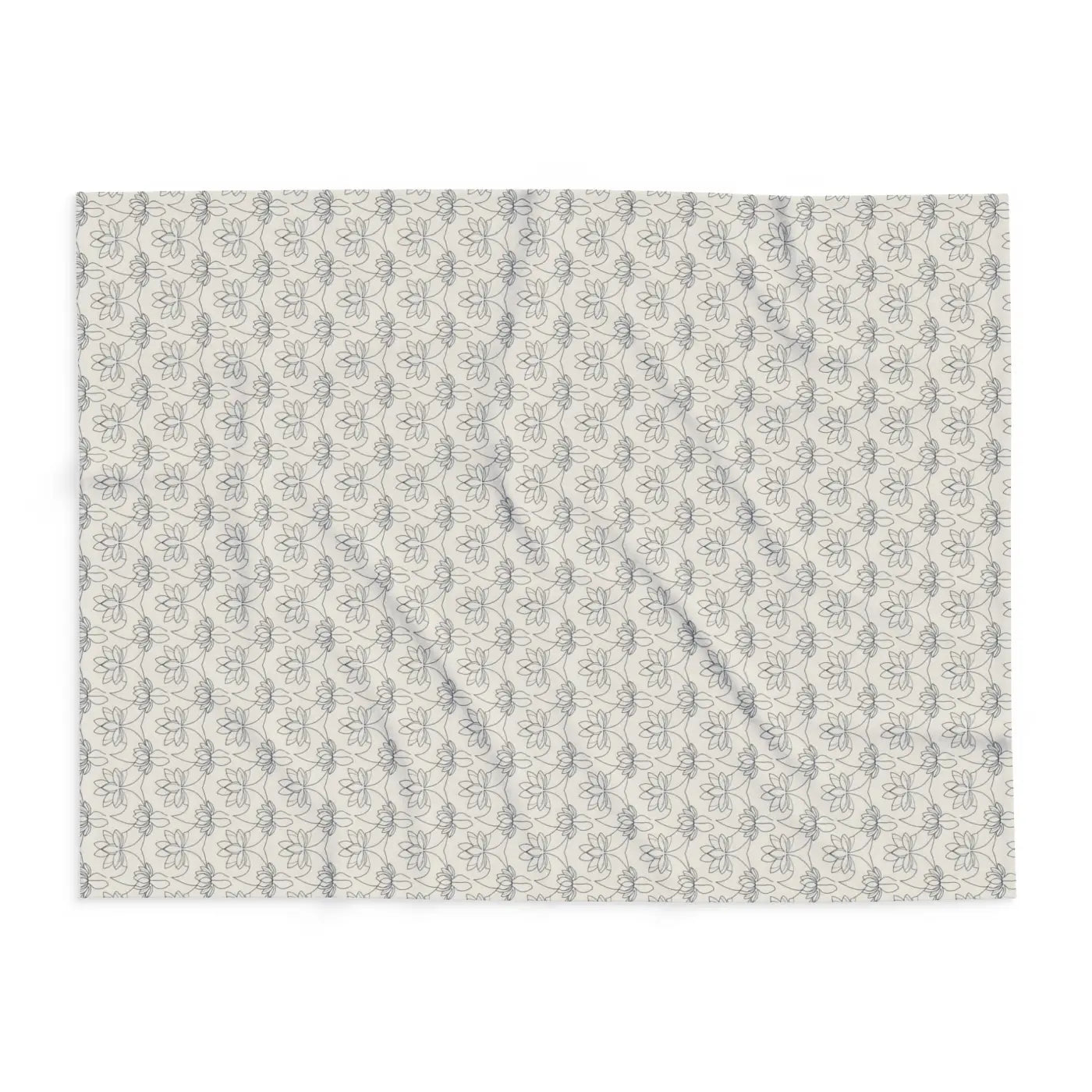 Arctic Fleece Blanket Cozy Lotus Pattern - Dipaliz