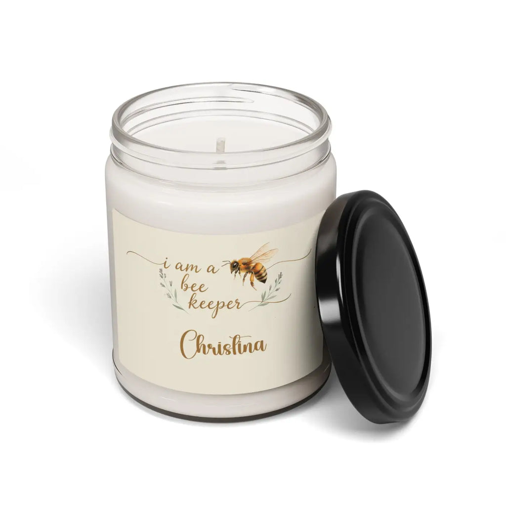 Personalized Beekeeper Soy Candle – 9oz Scented - Dipaliz