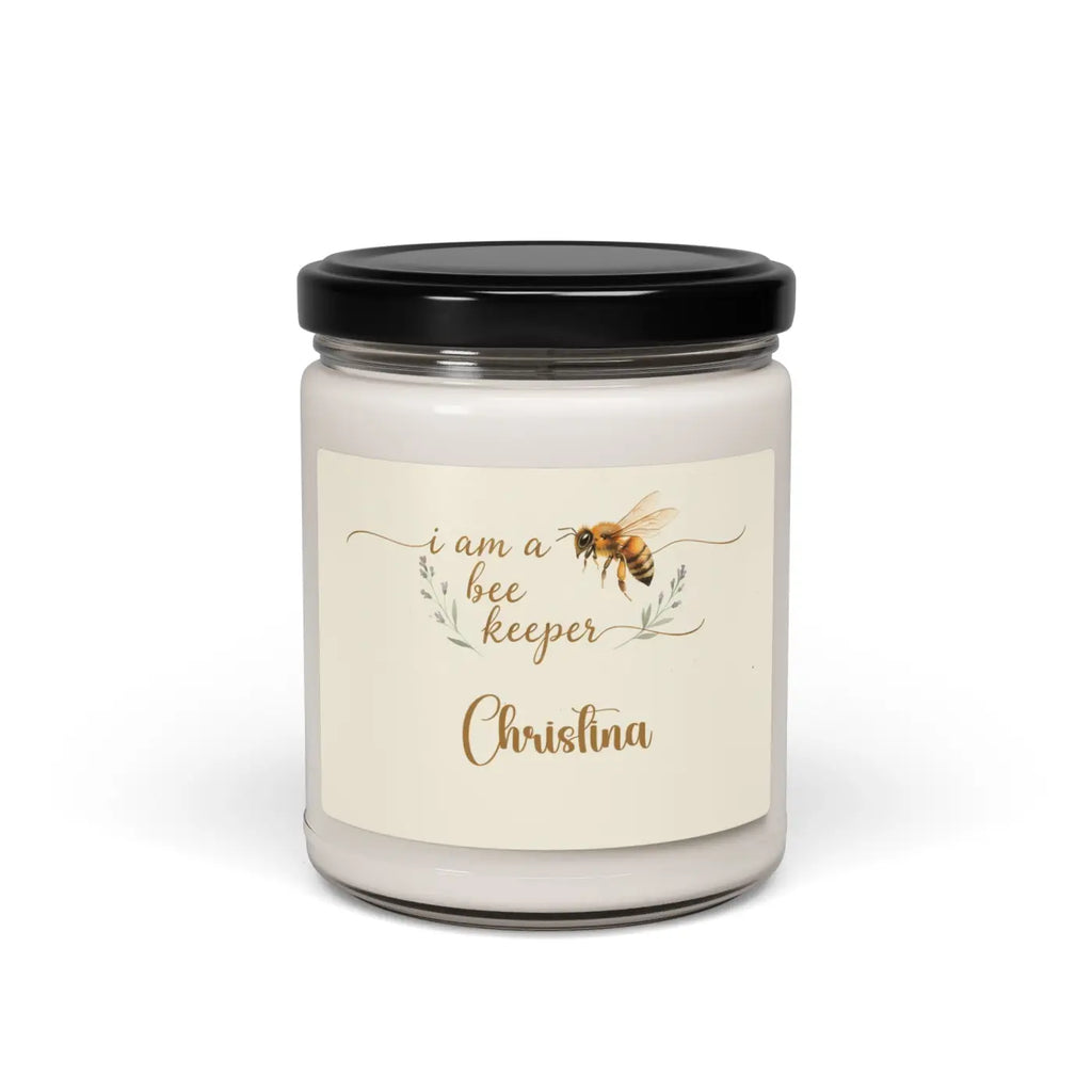 Personalized Beekeeper Soy Candle – 9oz Scented - Dipaliz