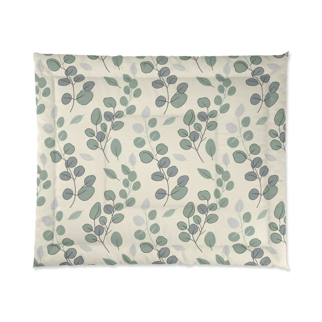 Leaves Botanical Comforter – Eucalyptus Microfiber - Dipaliz