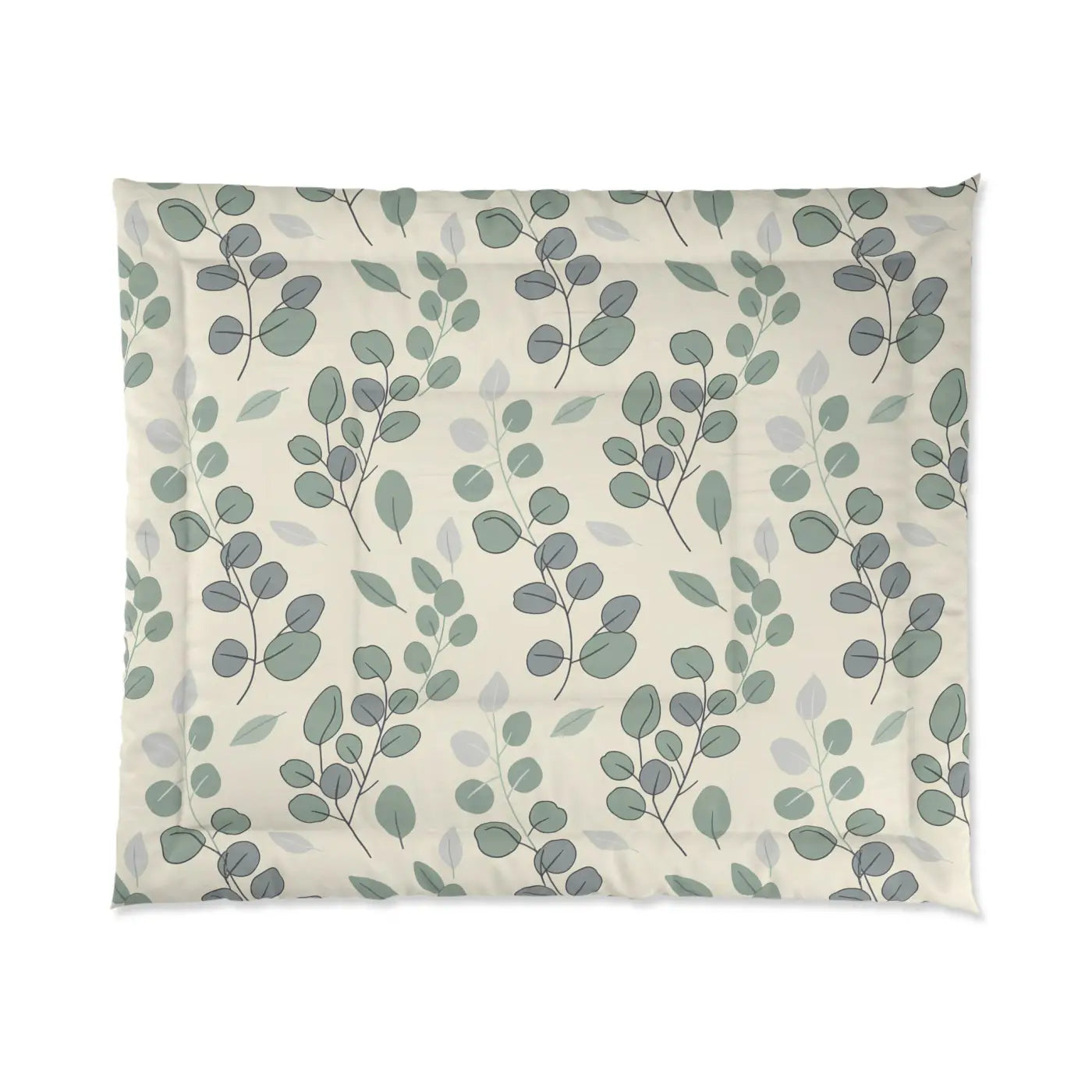 Leaves Botanical Comforter – Eucalyptus Microfiber - Dipaliz