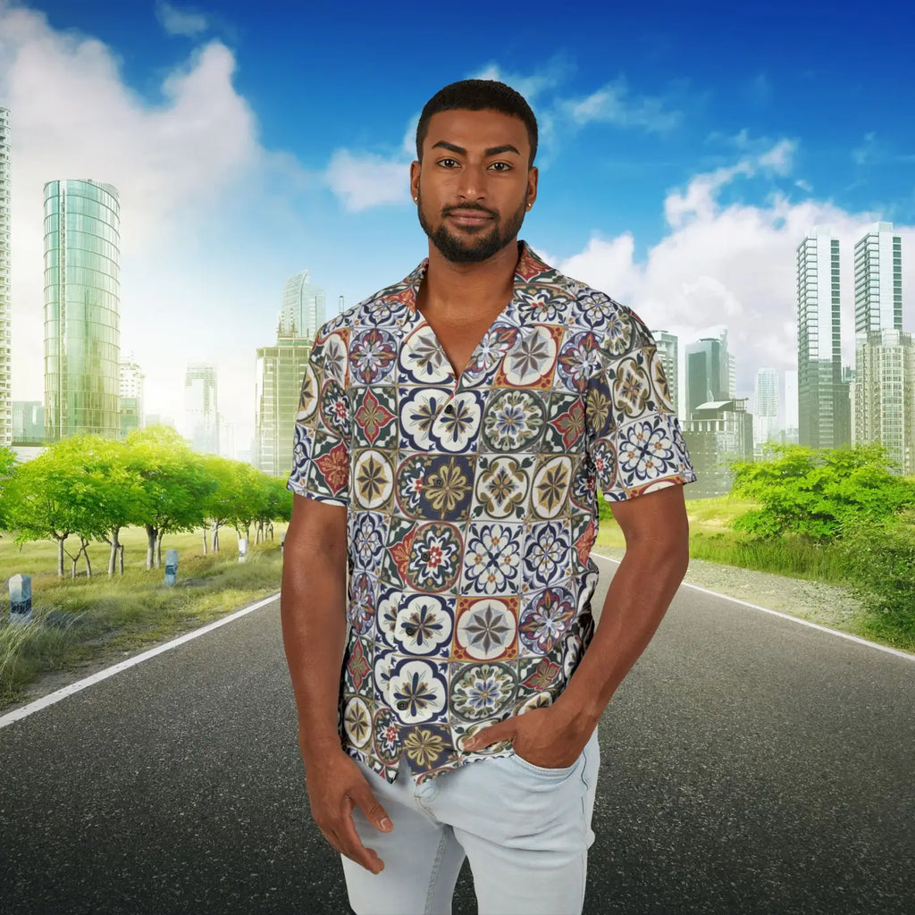 Hawaiian Camp Shirt – Tropical Energy Cotton - Dipaliz